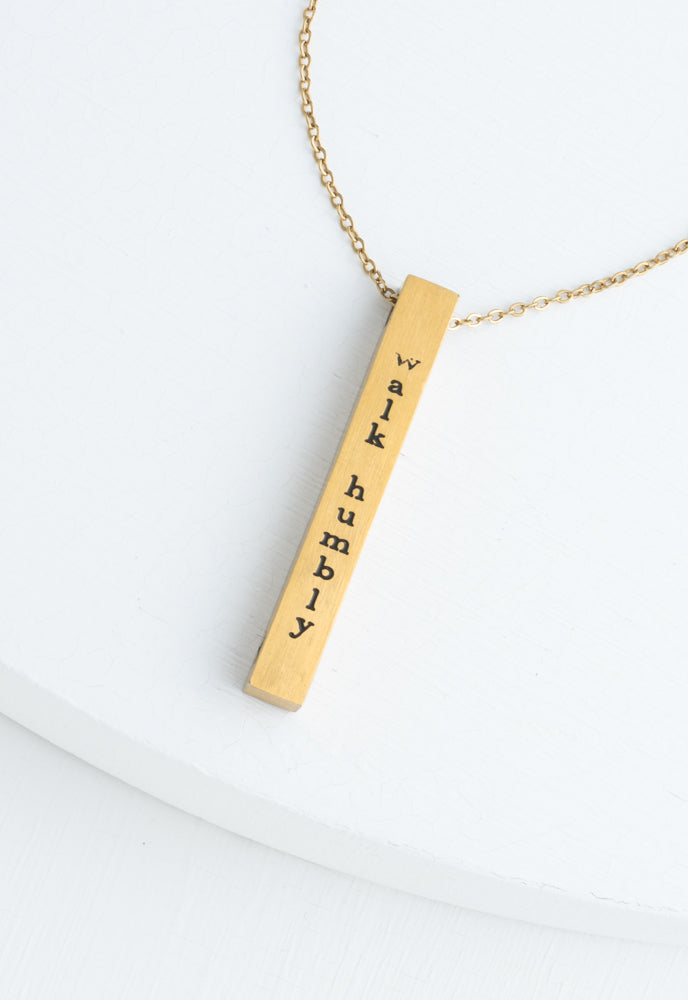 Justice Gold-Gold Bar Necklace by Starfish Project