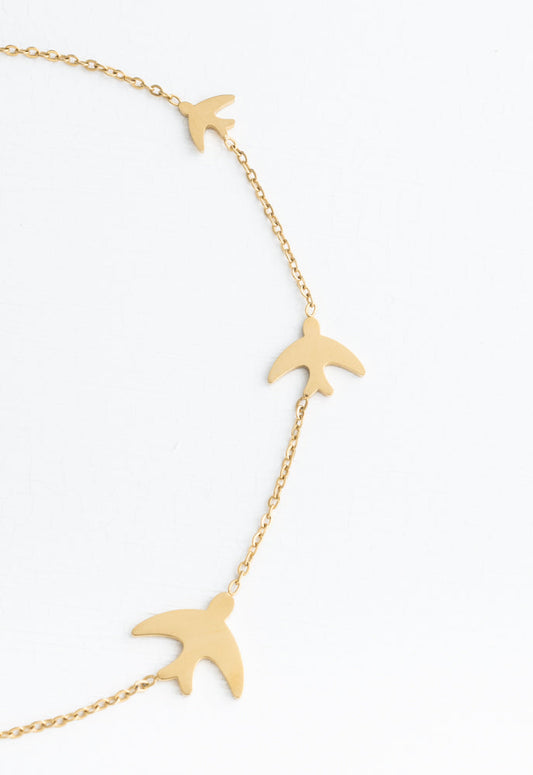 Sparrow Gold Necklace by Starfish Project