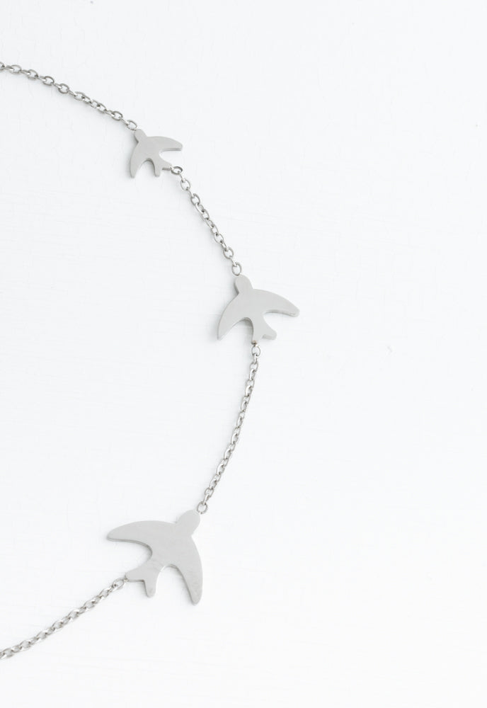 Sparrow Silver Necklace by Starfish Project