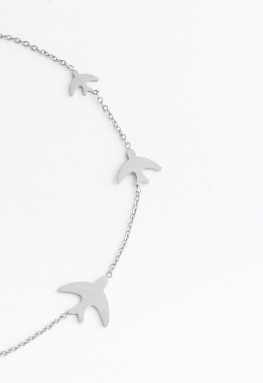 Sparrow Silver Necklace by Starfish Project