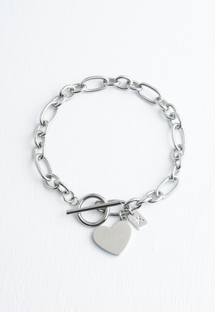 Give Hope Bracelet in Silver by Starfish Project