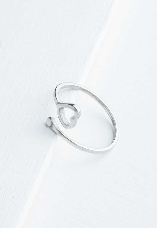 Ada Silver Heart Ring by Starfish Project