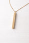 Give Justice Gold Bar Necklace by Starfish Project