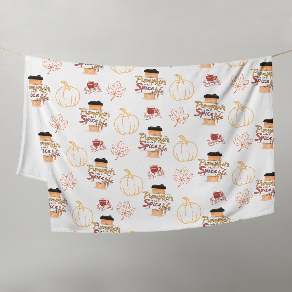 Pumpkin Spice Throw Blanket