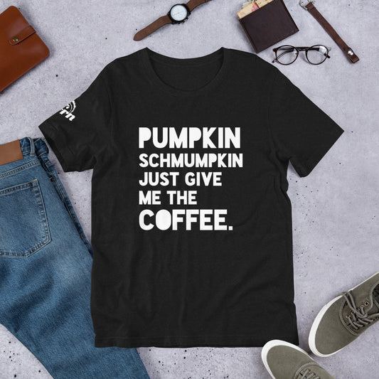 Pumpkin Schmumpkin Adult Tee in black