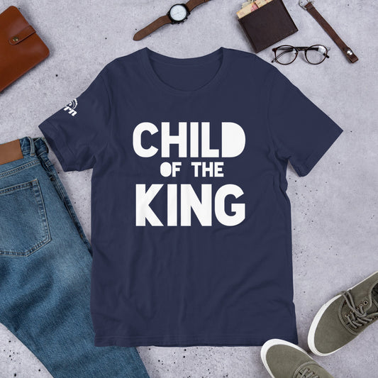 Child of the King adult t-shirt in navy blue