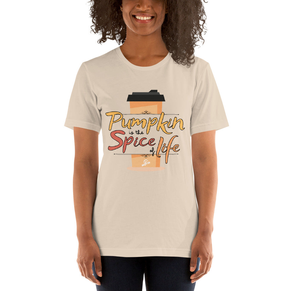 Pumpkin is the Spice of Life Adult Tee in cream