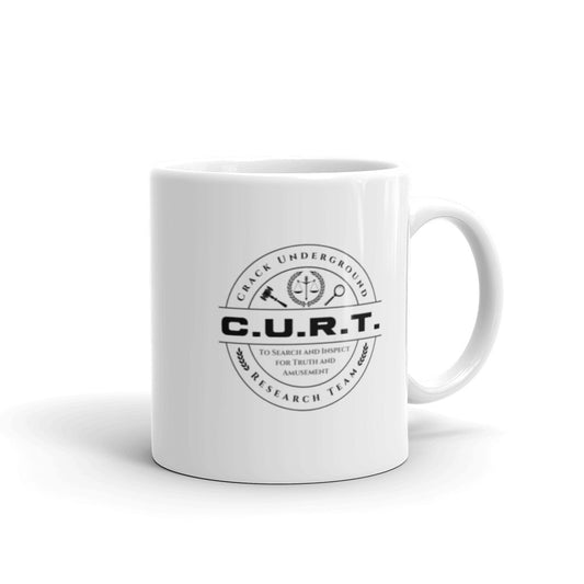 Crack Underground Research Team mug 11oz in white