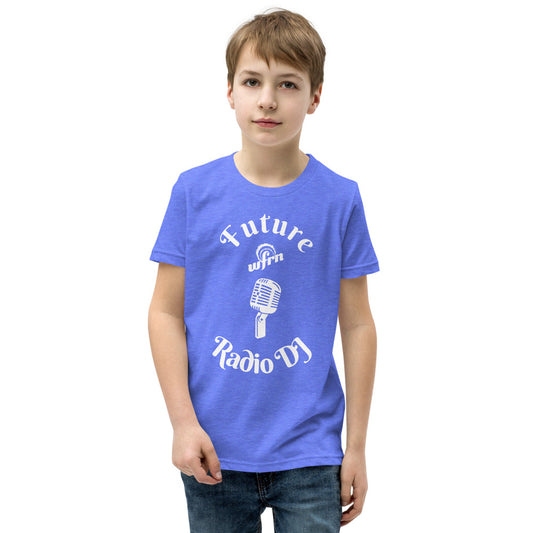 Future WFRN Radio DJ Youth Tee in heather columbia blue